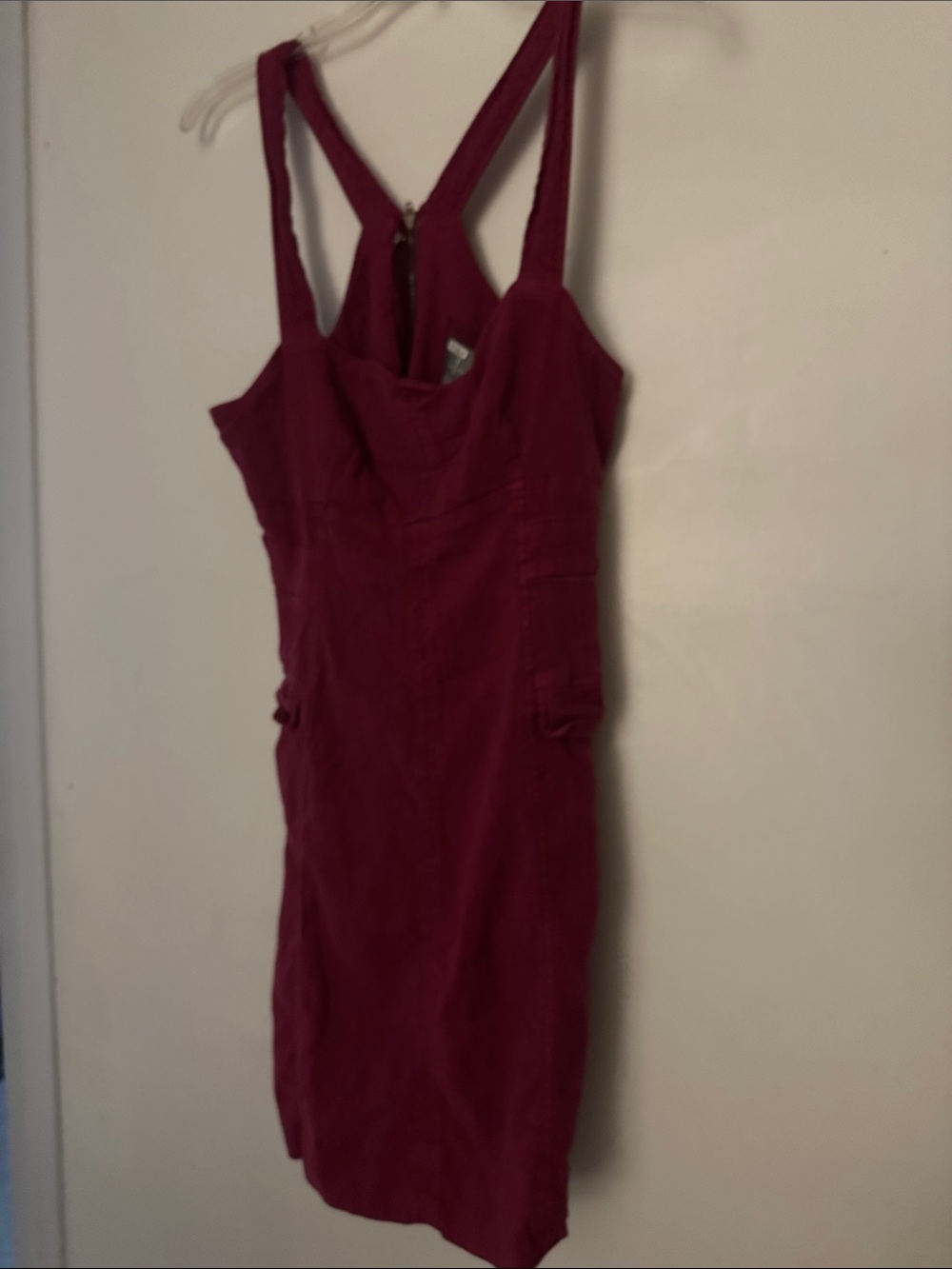 Anthropologie Fitted Mini Dress in Burgundy